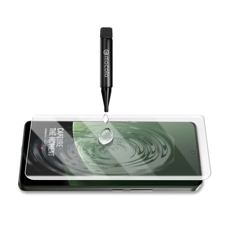 AMORUS 3D Curved HD Clear Screen Guard für Xiaomi 13 Ultra, Full Screen Protector UV Flüssig-Gehärtetes Glas-Film