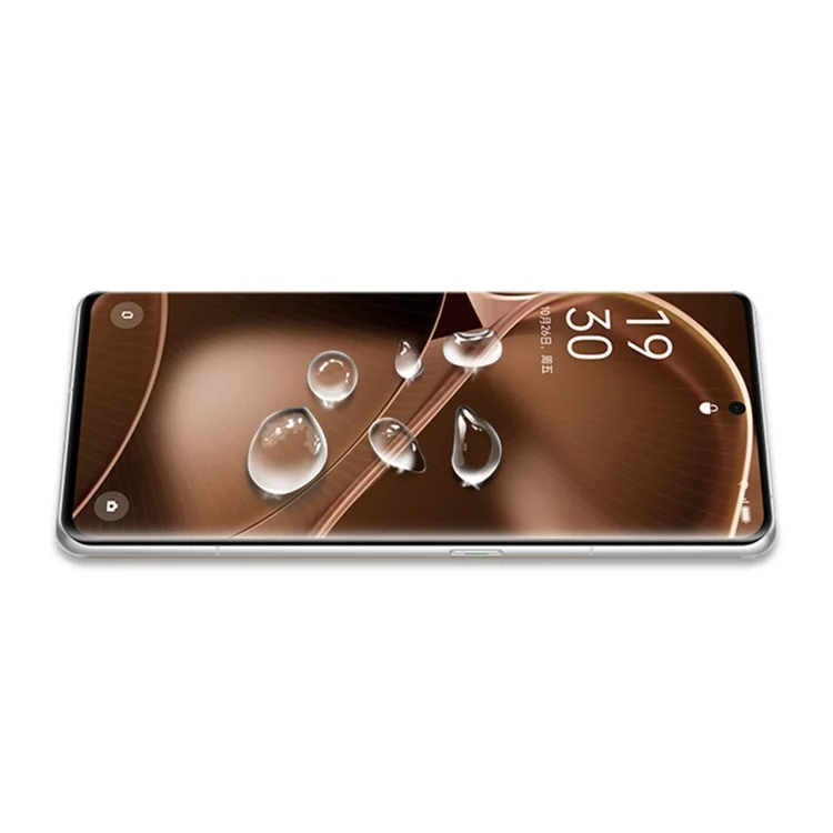 AMORUS para Oppo Find X6 Pro Adhesivo líquido UV Protector de pantalla completa de vidrio templado 3D Película transparente curvada