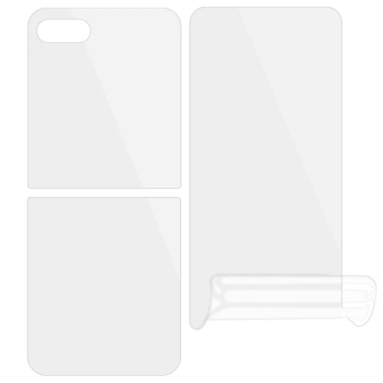1 Set Screen Protector for Samsung Galaxy Z Flip5 5G , Front and Back TPU+PET Hydrogel Film Protector