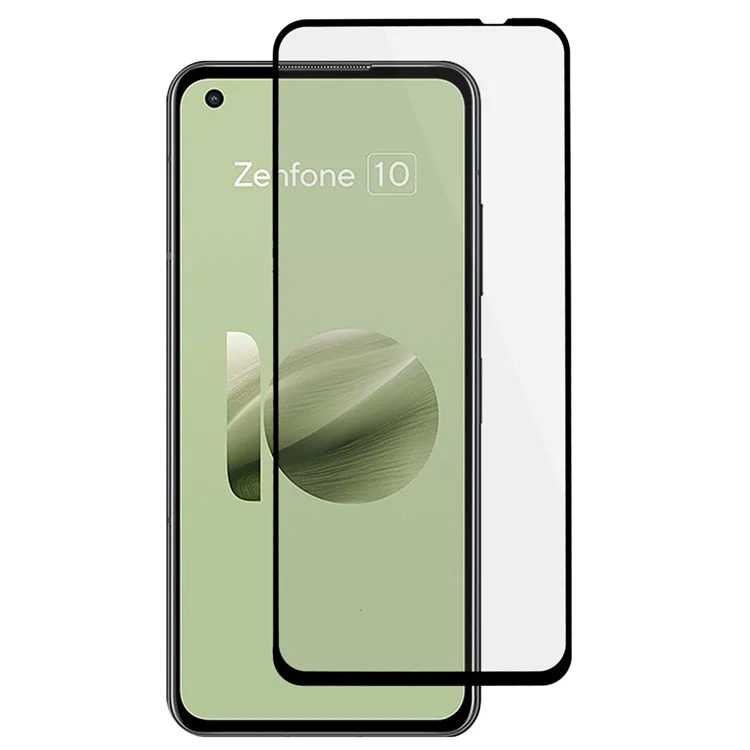 Для Asus Zenfone 10 5G Шёлковое Печатное Закалённое Стекло Полный Клей Полноэкранный Защитный Экран