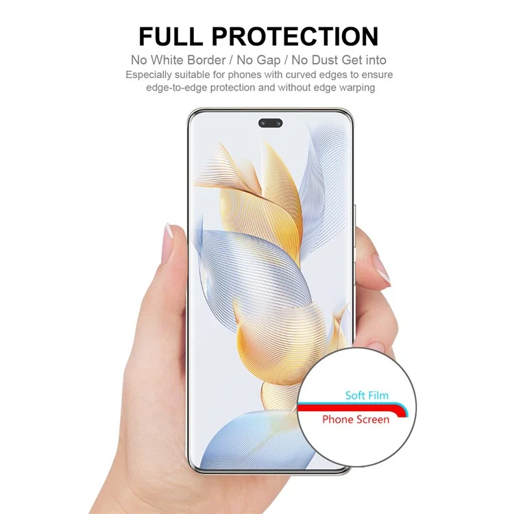 ENKAY HAT PRINCE For Honor 90 Pro Full Screen Cover Anti-Dust Full Glue TPE+PET+TPU Hydrogel Protector