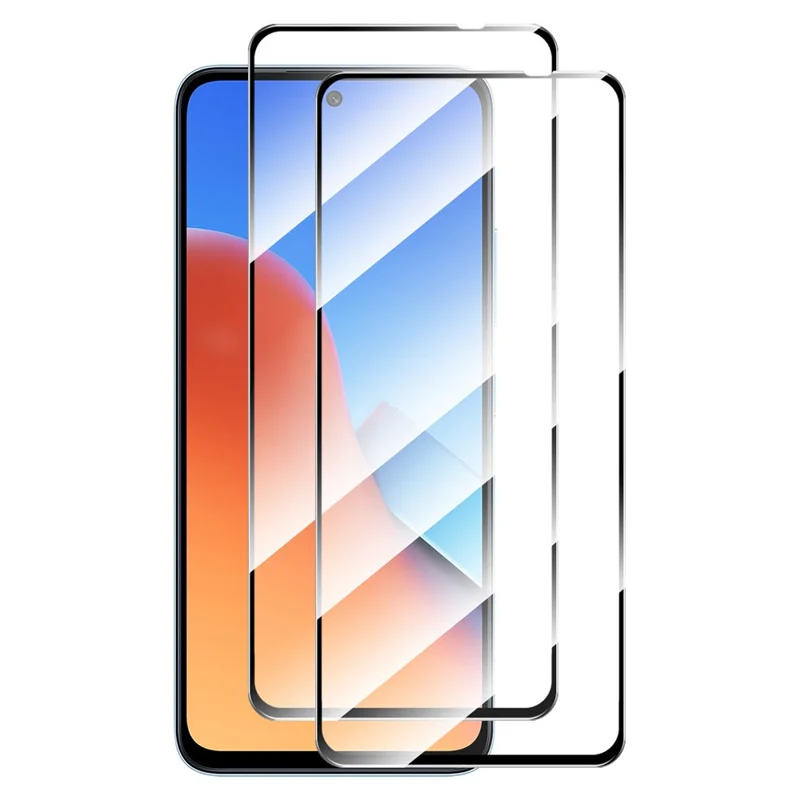 ENKAY HAT PRINCE 2PCS Phone Screen Film for Xiaomi Redmi 12 4G Silk Printing 9H 2.5D 0.26mm High Aluminium-silicon Glass Protector