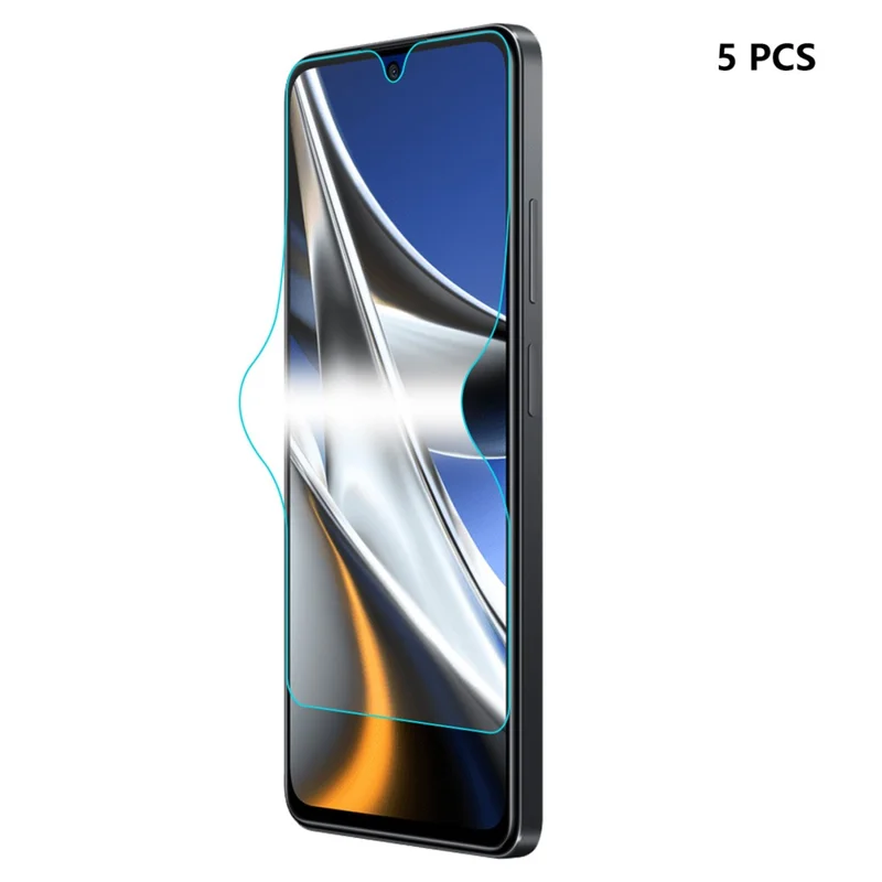 ENKAY HAT PRINCE 5PCS For Xiaomi Poco X5 Pro 5G / Redmi Note 12 Pro Speed 5G / Note 12 Pro 5G HD Clear TPE+PET+TPU Flexible Hydrogel Screen Film (Full Glue)