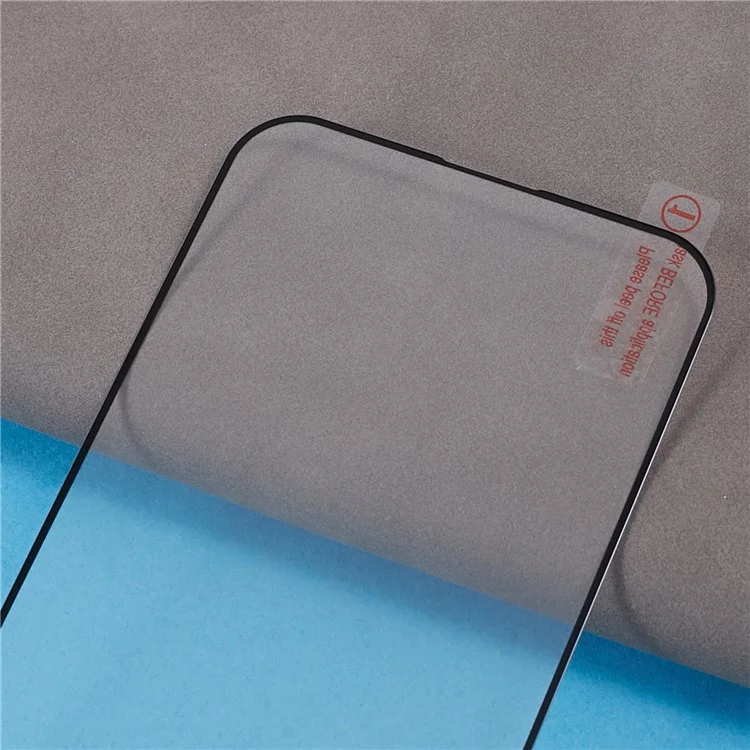 Para iPhone 15 Pro Silk Printing Phone Full Screen Protector Anti-static Full Glue High Aluminium-silicon Glass Film
