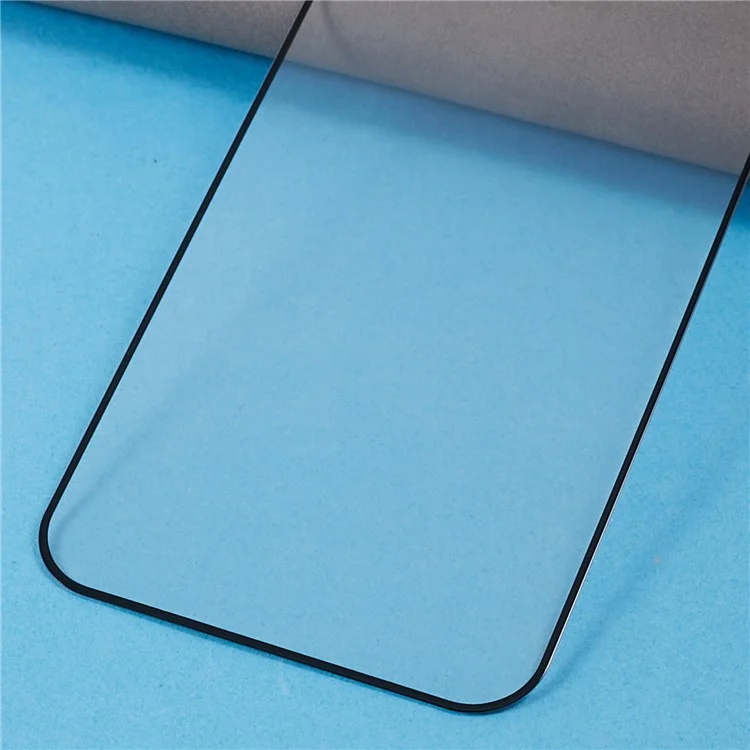 Para iPhone 15 Pro Silk Printing Phone Full Screen Protector Anti-static Full Glue High Aluminium-silicon Glass Film