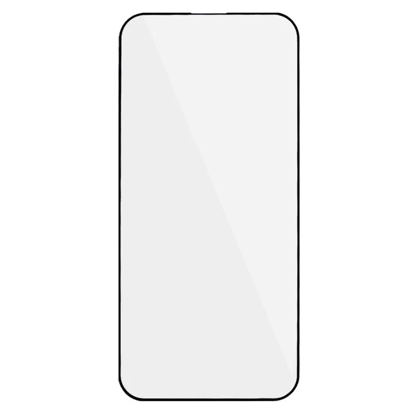 Silk Printing Full Screen Protector för iPhone 15, Anti-statisk Full Glue Hög Aluminium-silicon Glasfilm