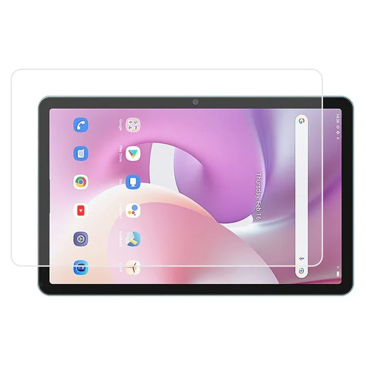 Tablet Tempered Glass Film für Blackview Tab 16, 0,3 mm Bogenrand Anti-Explosion Vollbild Schutzfolie