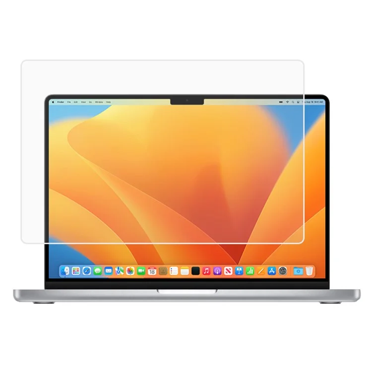 Para MacBook Pro 16 pulgadas (2023) A2780 Protector de pantalla para portátil Película de vidrio templado HD de borde curvo de 0,3 mm