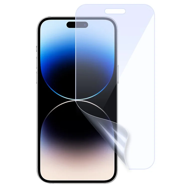 For iPhone 15 Pro Max / 15 Plus Anti Blue Light Full Screen Protector Explosion-Proof Soft PET HD Clear Film