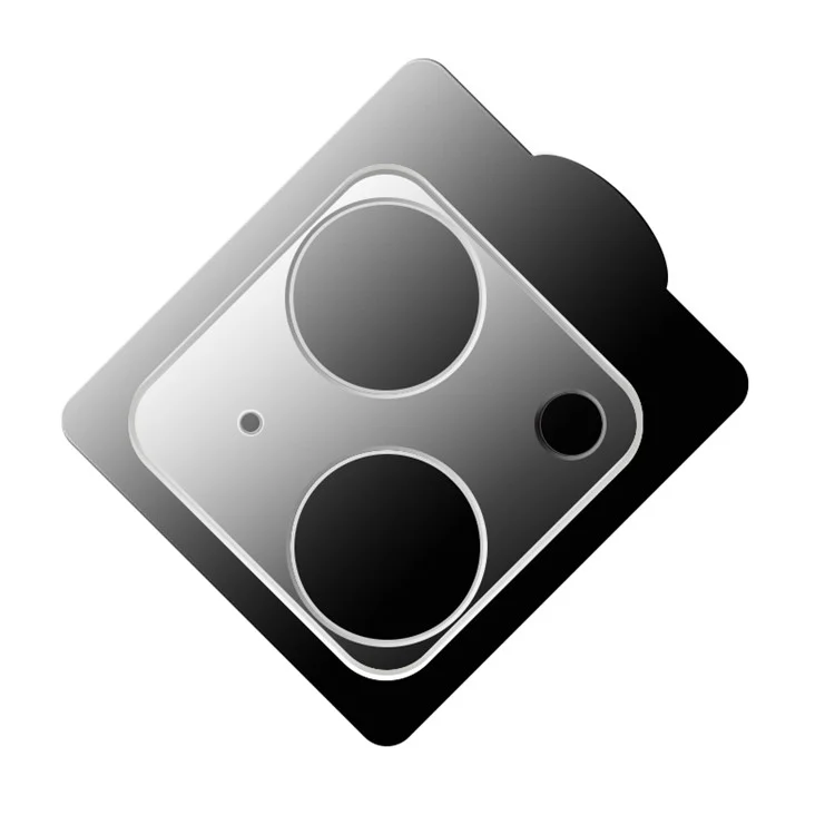 RURIHAI For iPhone 15 / 15 Plus 3D Camera Lens Protector High Aluminum-silicon Glass HD Clear Rear Lens Film