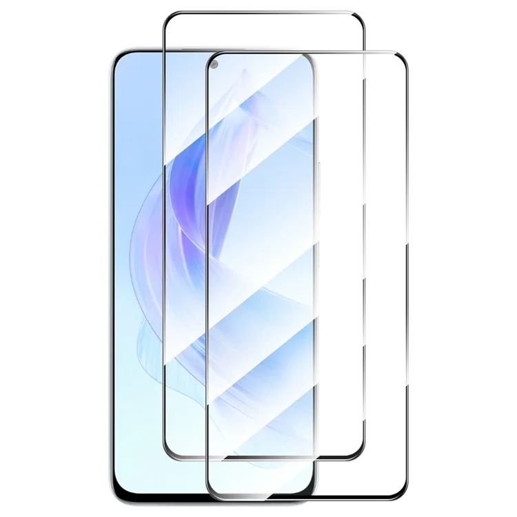 ENKAY HAT PRINCE 2Pcs Screen Protector for Honor Play7T Pro 5G / X50i 5G / 90 Lite 5G / X40i 5G , Silk Printing 0.26mm 2.5D 9H High Aluminium-silicon Glass Film
