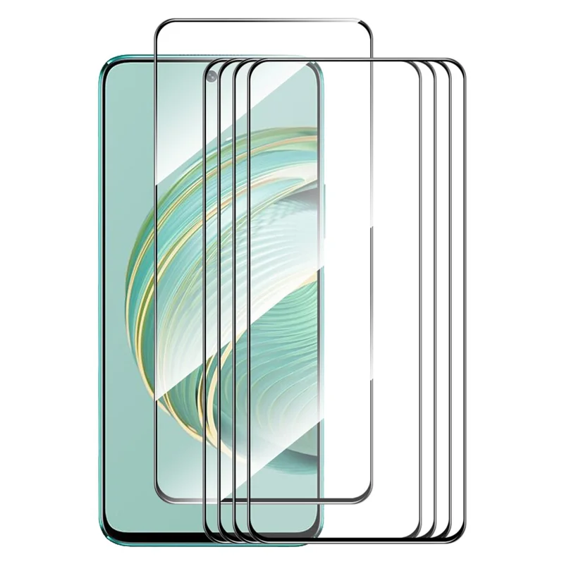 ENKAY HAT PRINCE 5Pcs Ultra HD Film for Huawei nova 10z 4G , 9H 0.26mm High Aluminium-silicon Glass Silk Printing 2.5D Screen Protector