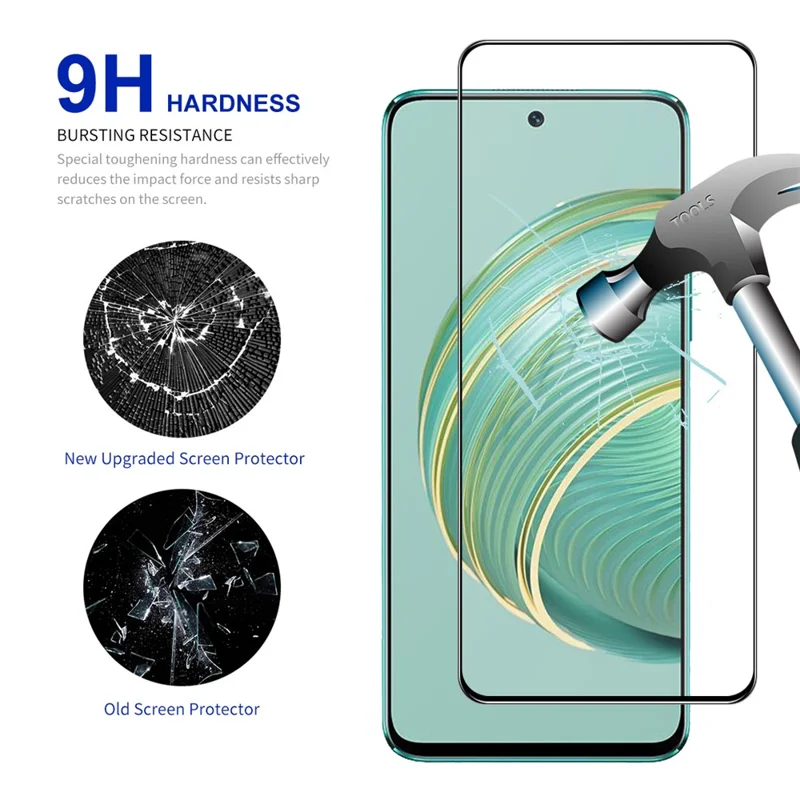 ENKAY HAT PRINCE 5Pcs Ultra HD Film for Huawei nova 10z 4G , 9H 0.26mm High Aluminium-silicon Glass Silk Printing 2.5D Screen Protector