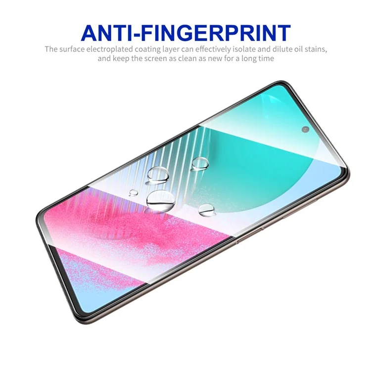 ENKAY HAT PRINCE 5Pcs Silk Printing Film for Samsung Galaxy M54 5G / F54 5G High Aluminium-silicon Glass 2.5D Screen Protector