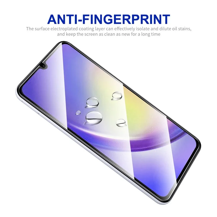 ENKAY HAT PRINCE For Samsung Galaxy A24 4G (162.1 x 77.6 x 8.3mm) High Aluminium-silicon Glass HD Screen Protector 0.26mm 2.5D Silk Printing Film