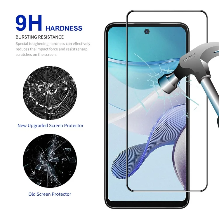 Защитная плёнка для экрана ENKAY HAT PRINCE, 10 шт. для Motorola Moto G13 4G / G23 4G / G53 5G / G73 5G / G Power 5G, 9H, 2.5D, из высококачественного алюминиево-кремниевого стекла
