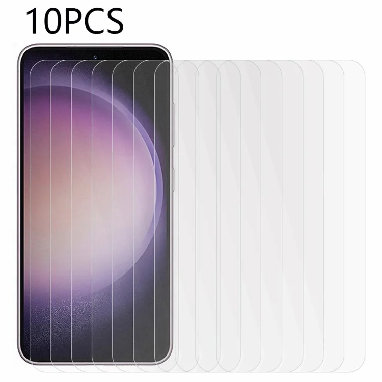 10 шт. Для Samsung Galaxy S23 FE Закаленная стеклянная пленка с антивзрывной защитой, ультрачистый защитный экран