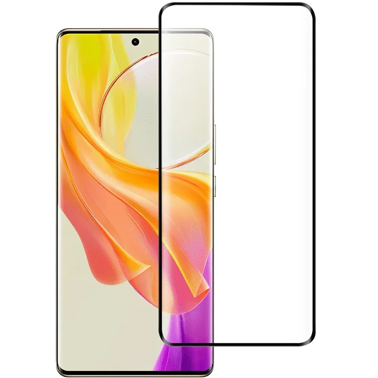 Bildschirmschutz für vivo Y78 5G, vollflächiger AGC-Glasschutz mit schwarzem Rand
