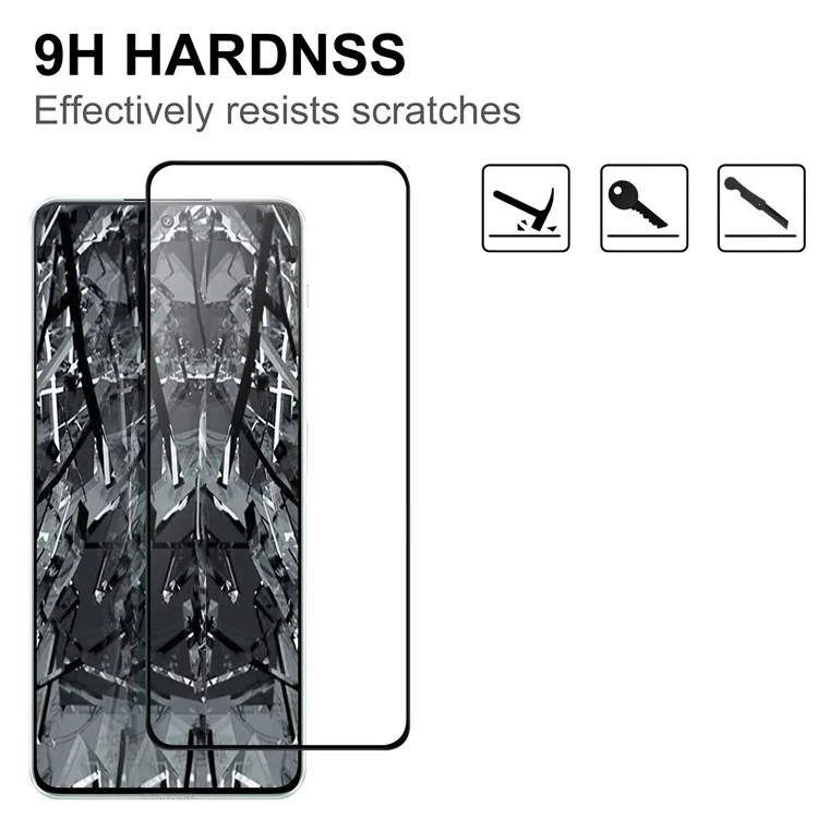 Para OnePlus Nord 3 5G Protector de pantalla superclaro del teléfono móvil Borde negro Película de cobertura de pantalla de vidrio AGC pegamento completo