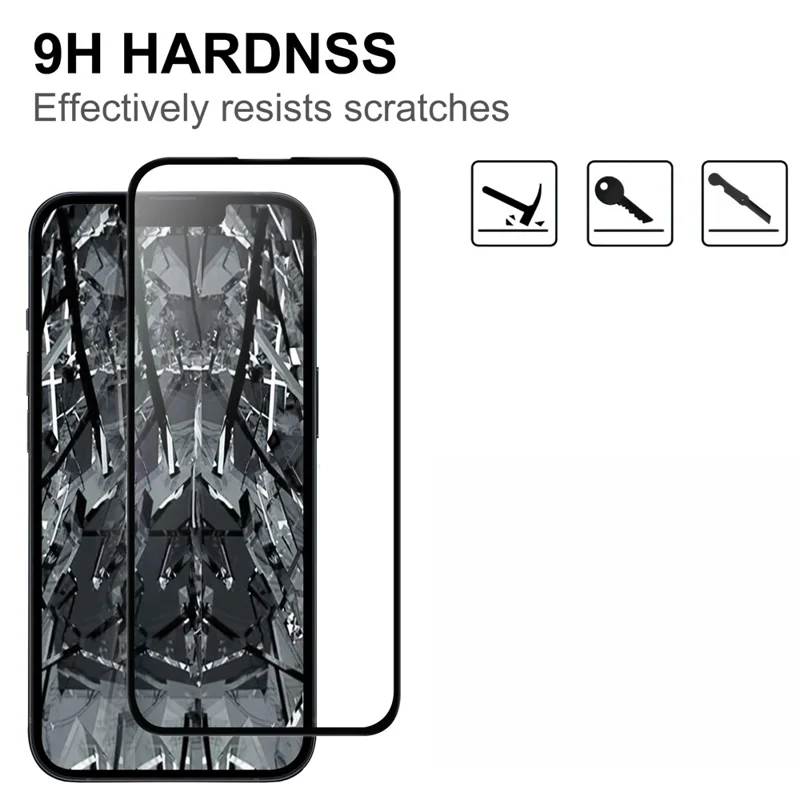 Per iPhone 15 Plus HD Clear Dustproof Phone Screen Film Black Edge Full Glue AGC Glass Covering Protector