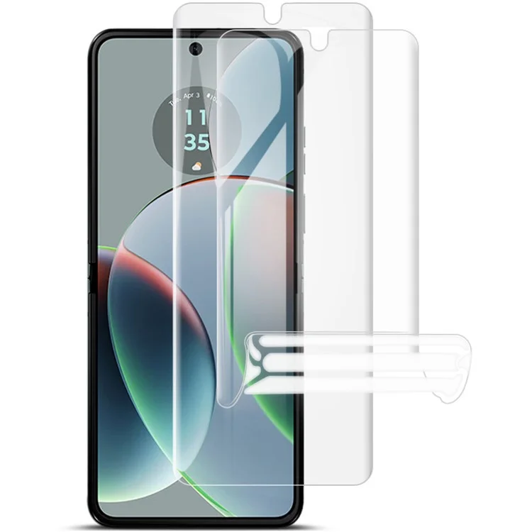 IMAK 2 pezzi / Set Pellicola Idrogel III per Motorola Razr 40 5G Protezione dello schermo HD Trasparente Morbido Film in TPU