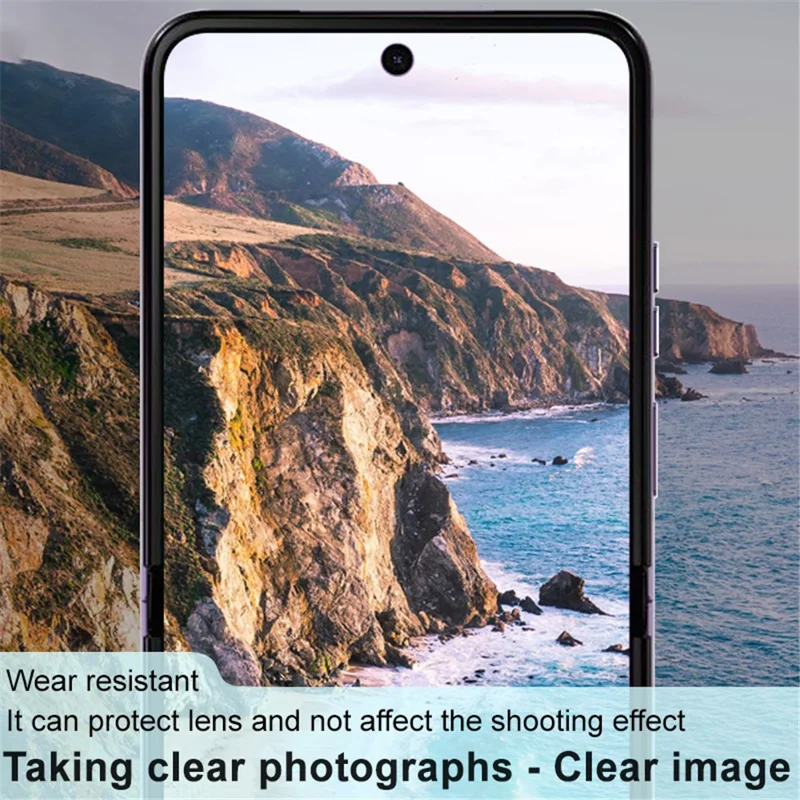 IMAK for Motorola Razr 40 5G Camera Lens Protector Anti-Scratch Tempered Glass Rear Lens Film (Black Version)