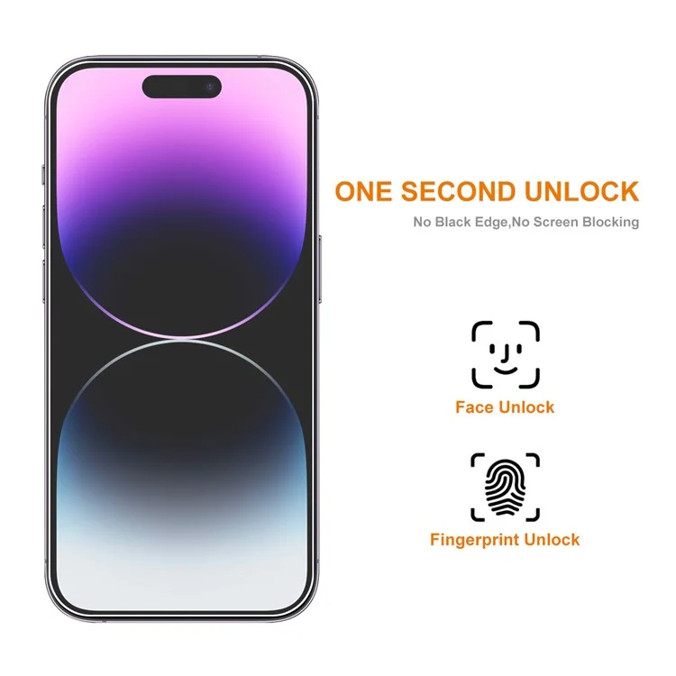 ENKAY Protezione Schermo 5Pcs 2.5D per iPhone 15 Pro, Pellicola in Vetro Temperato in Alluminio-Silicio 9H 0,26mm 