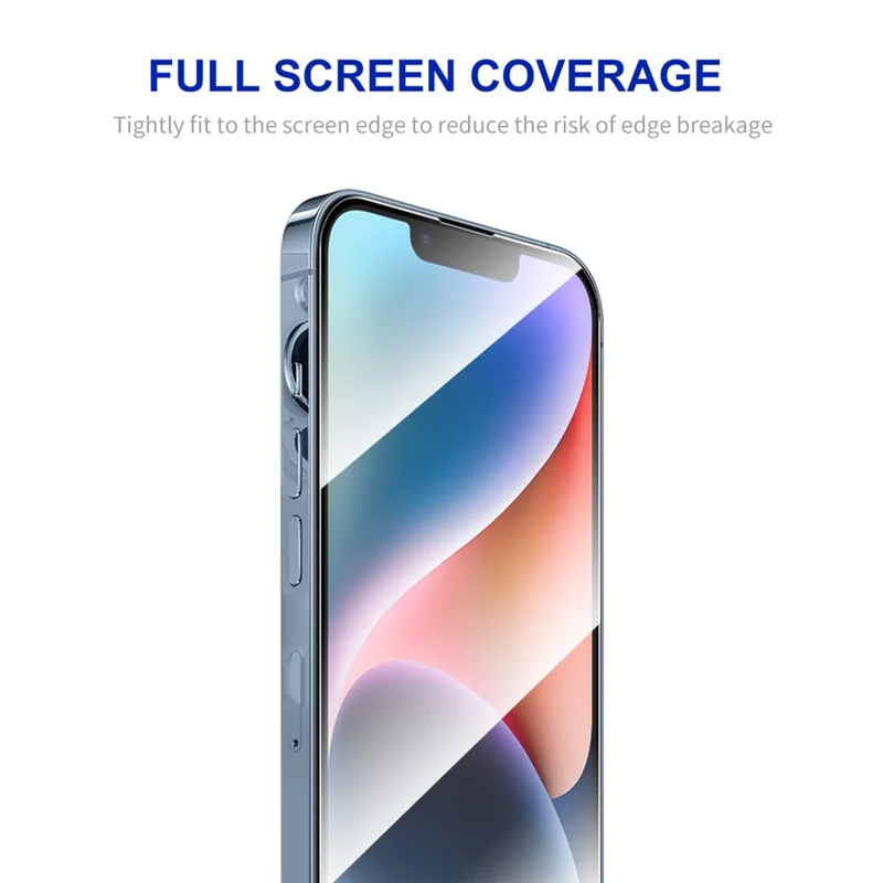 ENKAY HAT PRINCE For iPhone 15 High Aluminium-silicon Glass 9H Screen Protector 2.5D 0.26mm Silk Printing Anti-scratch Film