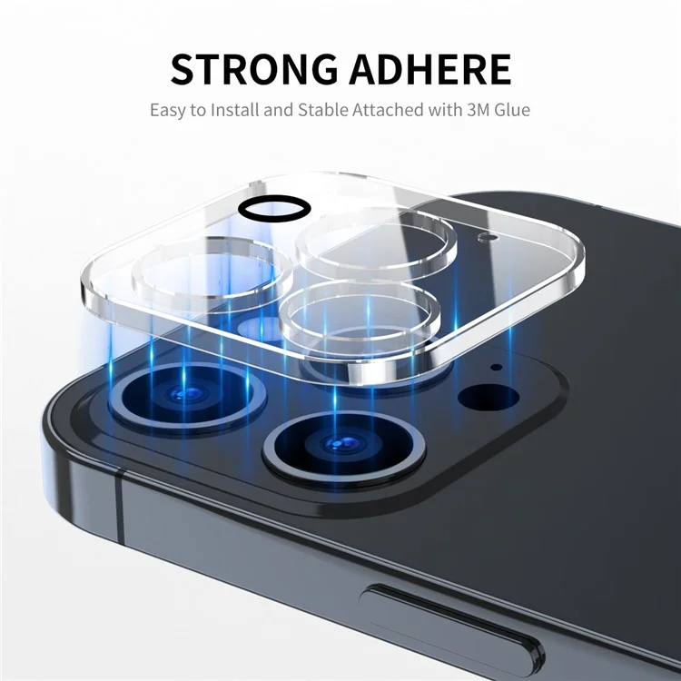 ENKAY HAT PRINCE Pour iPhone 15 Pro / 15 Pro Max Protecteur d'objectif de caméra en verre trempé HD Couverture complète