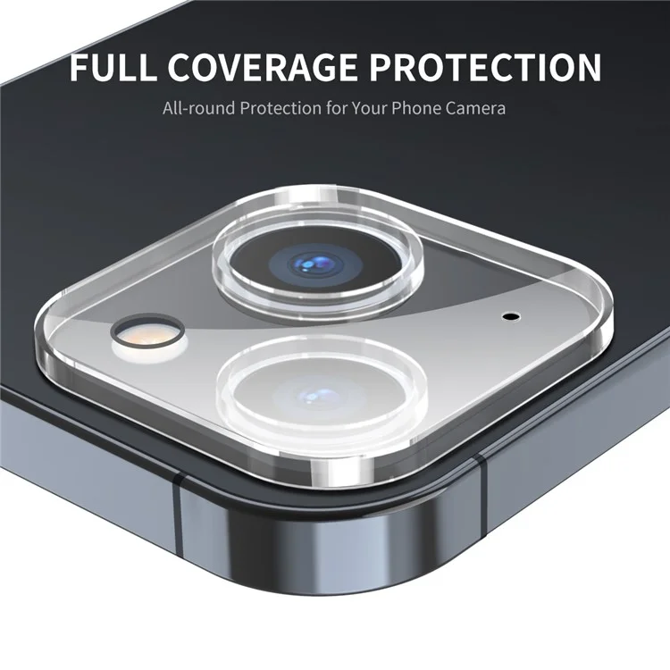 ENKAY HAT PRINCE 2Pcs For iPhone 15 / 15 Plus Back Camera Lens Film Full Cover Tempered Glass HD Lens Protector