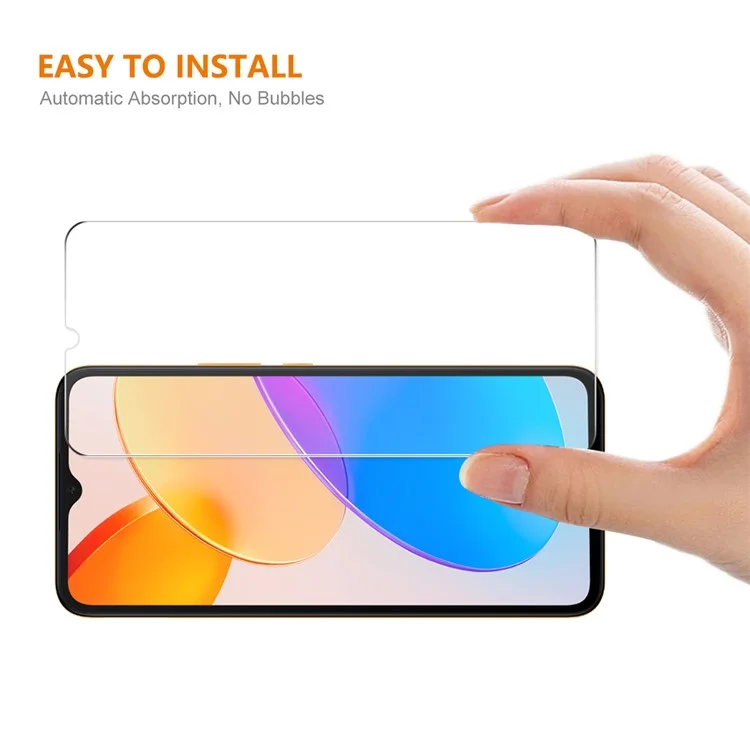 ENKAY HAT PRINCE HD Clear Screen Protector для Honor 70 Lite 5G / X5 4G / X6 4G, Высокое Алюминиево-Кремниевое Стекло 9H 2.5D 0.26mm Плёнка