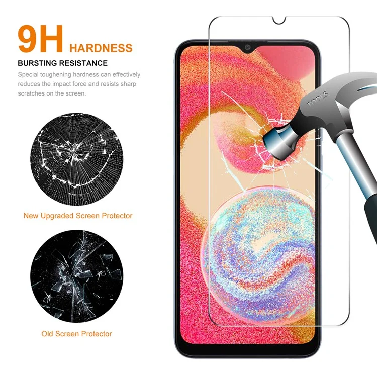 ENKAY HAT PRINCE 2Pcs Screen Protector for Samsung Galaxy A04e 4G / F04 4G / M04 4G , 0.26mm High Aluminium-silicon Glass 9H 2.5D Film
