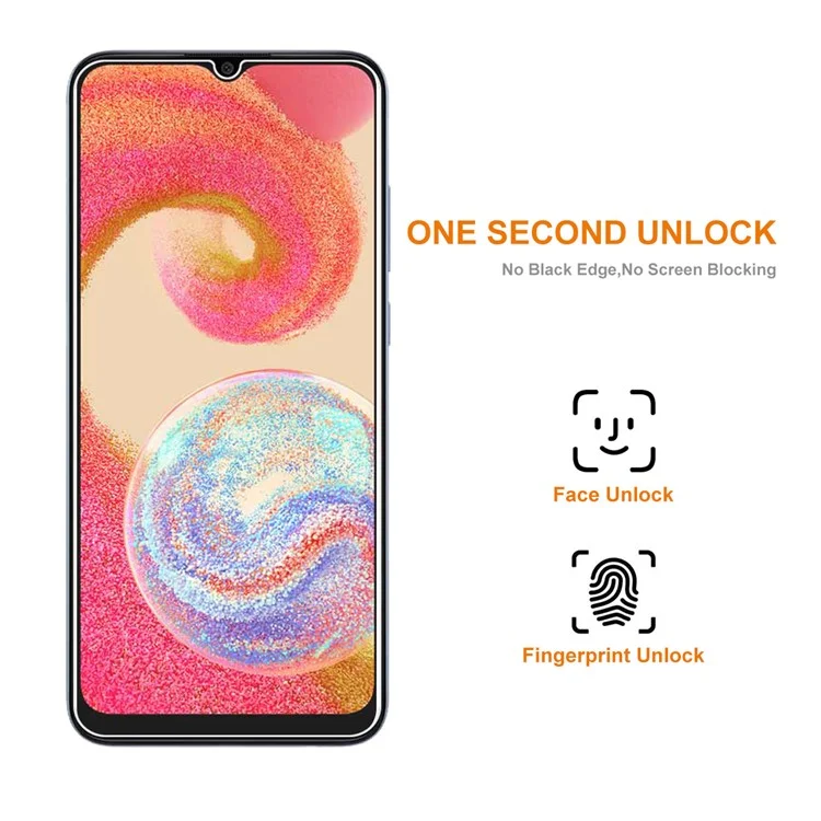 ENKAY HAT PRINCE 2Pcs Screen Protector for Samsung Galaxy A04e 4G / F04 4G / M04 4G , 0.26mm High Aluminium-silicon Glass 9H 2.5D Film