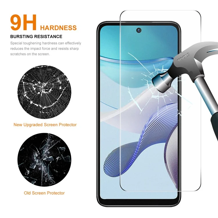 ENKAY HAT PRINCE Защитная пленка для экрана 0.26 мм для Motorola Moto G13 4G / G23 4G / G53 5G / G73 5G / G Power 5G, алюминиево-кремниевое стекло 2,5D 9H прозрачная пленка