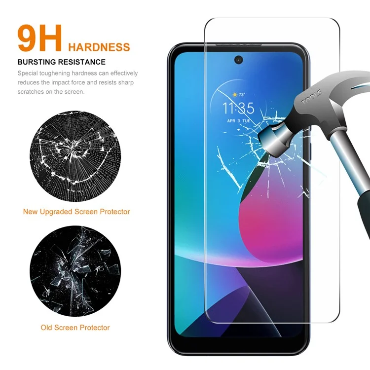 ENKAY HAT PRINCE Pour Motorola Moto G Play (2023) 4G Protecteur d'écran 0,26 mm Verre en aluminium-silicium de 9H Bord d'arc 2,5D Film