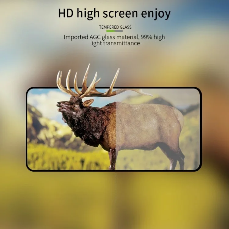 For Samsung Galaxy S23 FE Full Glue Tempered Glass Screen Protector Silk Printing Full Cover Film