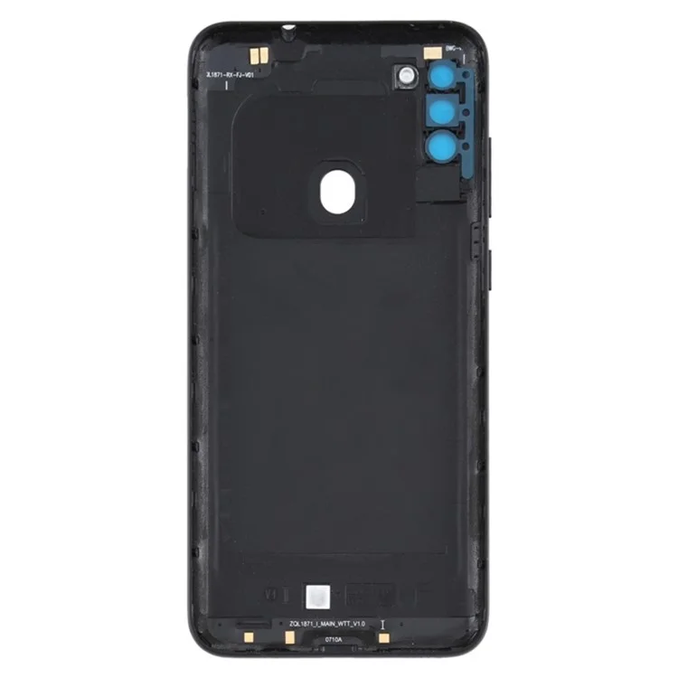 Para Samsung Galaxy M11 M115 Battery Housing Con Cubierta de Lente de Cámara - Negro