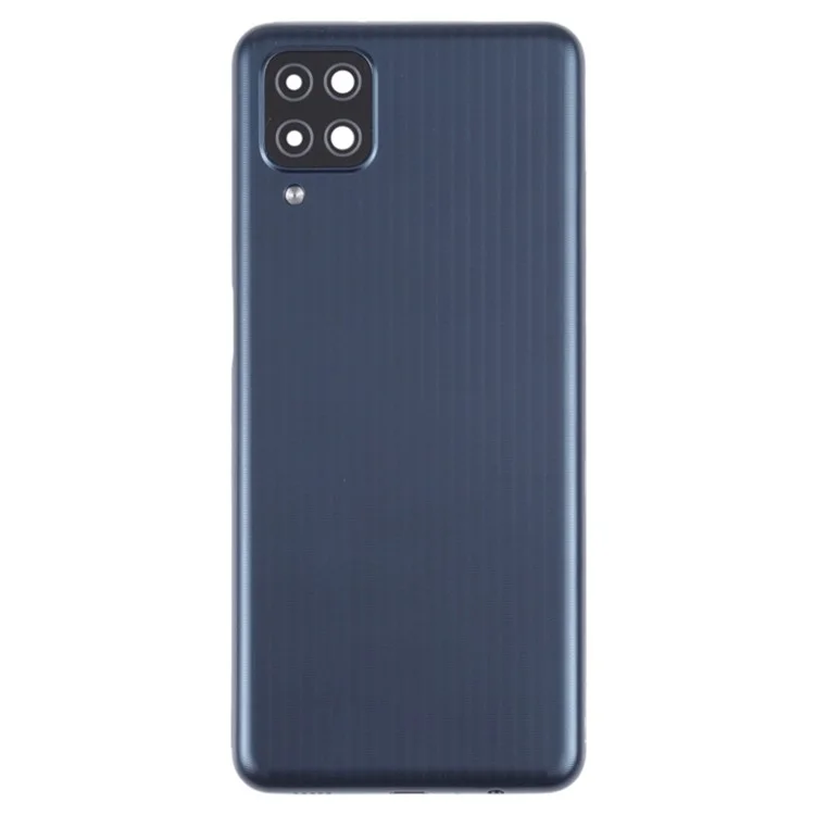For Samsung Galaxy M12 M127 Battery Housing with Camera Lens Cover - Black