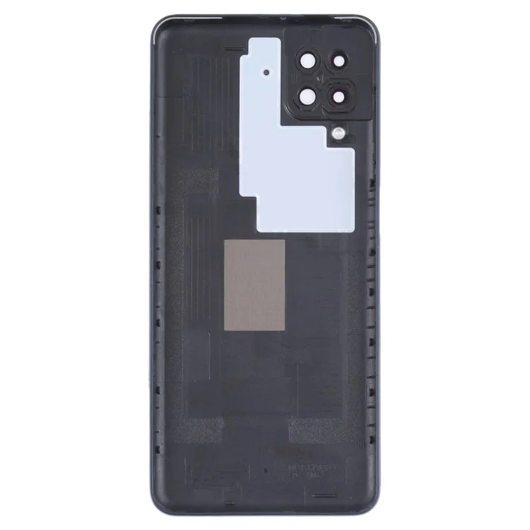 For Samsung Galaxy M12 M127 Battery Housing with Camera Lens Cover - Black