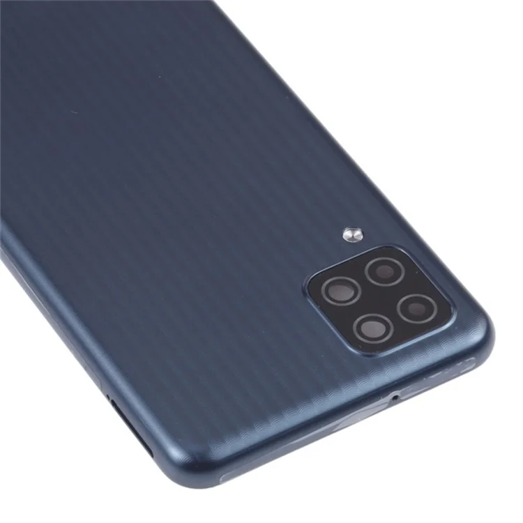For Samsung Galaxy M12 M127 Battery Housing with Camera Lens Cover - Black