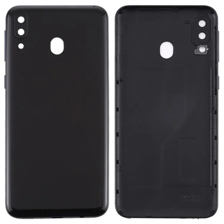 For Samsung Galaxy M20 M205 Battery Housing with Camera Lens Cover - Black