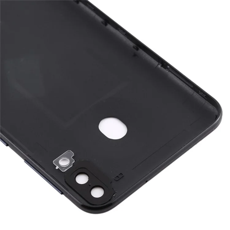 For Samsung Galaxy M20 M205 Battery Housing with Camera Lens Cover - Black