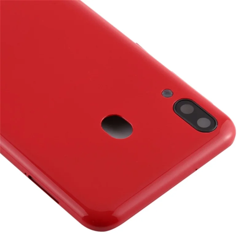 For Samsung Galaxy M20 M205 Battery Housing with Camera Lens Cover - Red