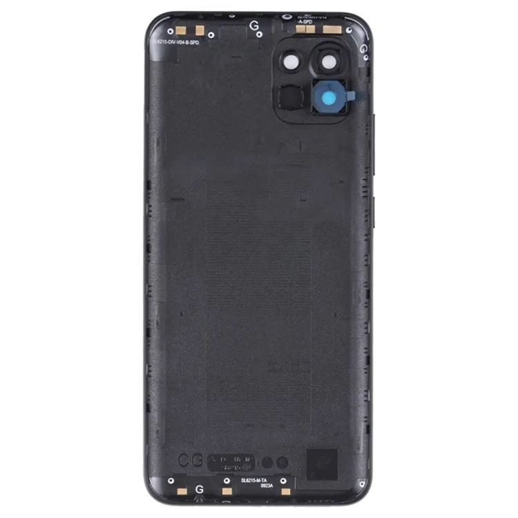 Para Samsung Galaxy A03 (164.2 x 75.9 x 9.1mm) A035 Carcasa de la batería con tapa del objetivo de la cámara - Negro