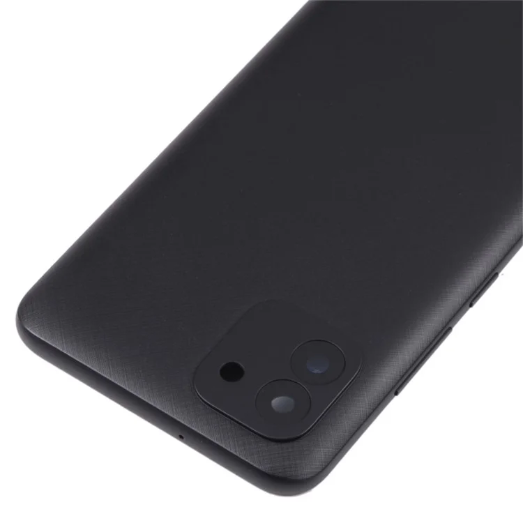 Para Samsung Galaxy A03 (164.2 x 75.9 x 9.1mm) A035 Carcasa de la batería con tapa del objetivo de la cámara - Negro
