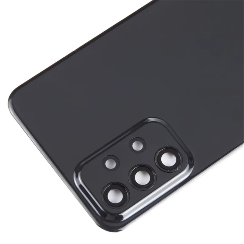 For Samsung Galaxy A23 5G (Global Version) A236 OEM Battery Housing with Adhesive Sticker + Camera Lens Cover - Black