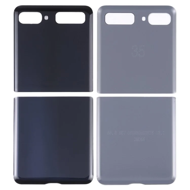 For Samsung Galaxy Z Flip F700 Back Battery Housing Cover Replacement Part (without Logo) - Black