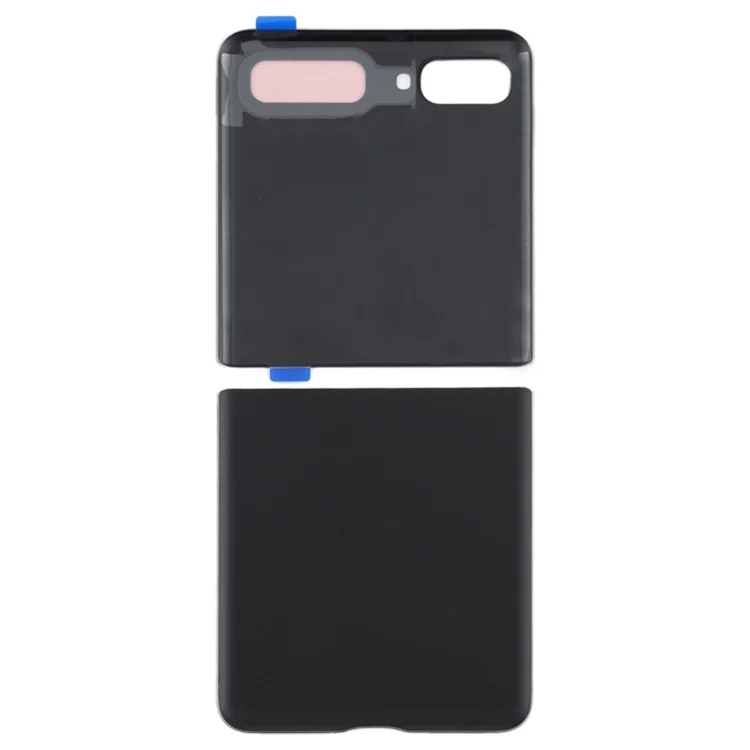 For Samsung Galaxy Z Flip 5G F707 Back Battery Housing Cover Replacement Part (without Logo) - Black