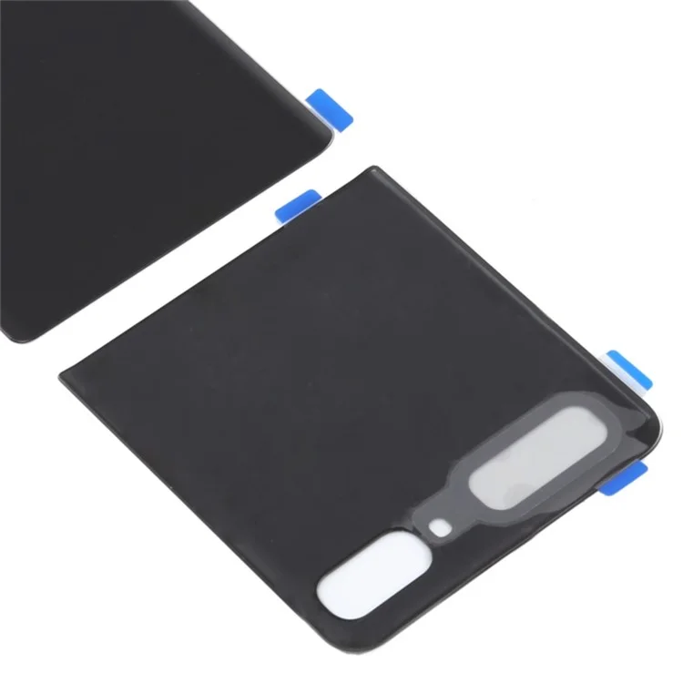 Para o Samsung Galaxy Z Flip 5G F707 Back Battery Housing Tampa de Substituição da Capa de Substituição (sem Logotipo) - Preto