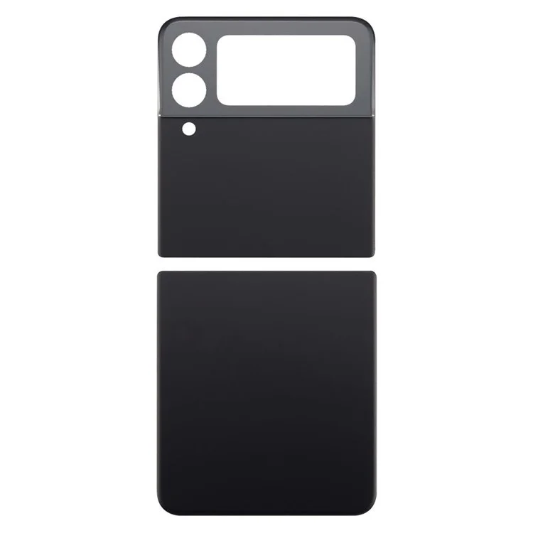 Pour Samsung Galaxy Z Flip3 5G F711 Couvercle de batterie de boîtier arrière Pièce de remplacement (sans logo) - Noir